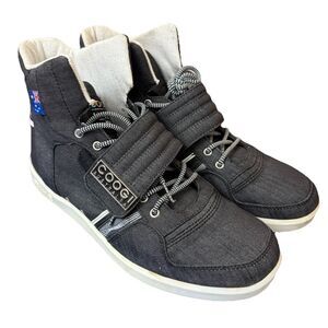 COOGI Black High-Top Sneakers with White Soles
